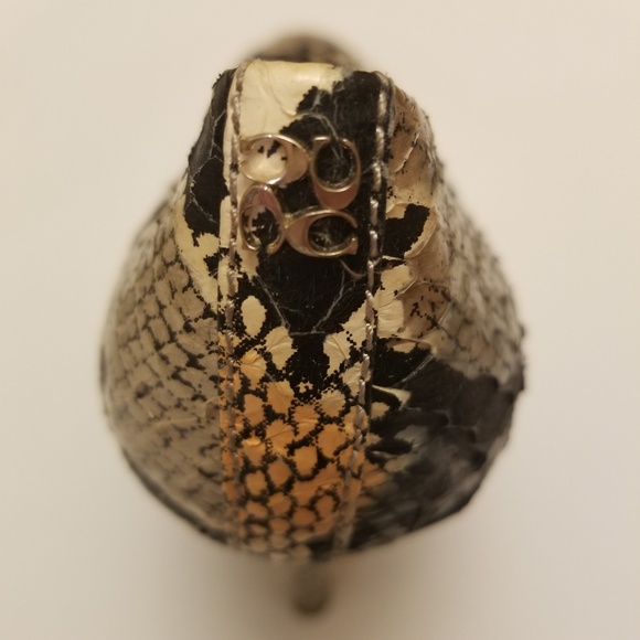 Coach Leather Snakeskin Heels - Picture 5 of 7